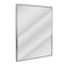 Head West Brushed Nickel Rectangular Framed Accent Vanity Mirror